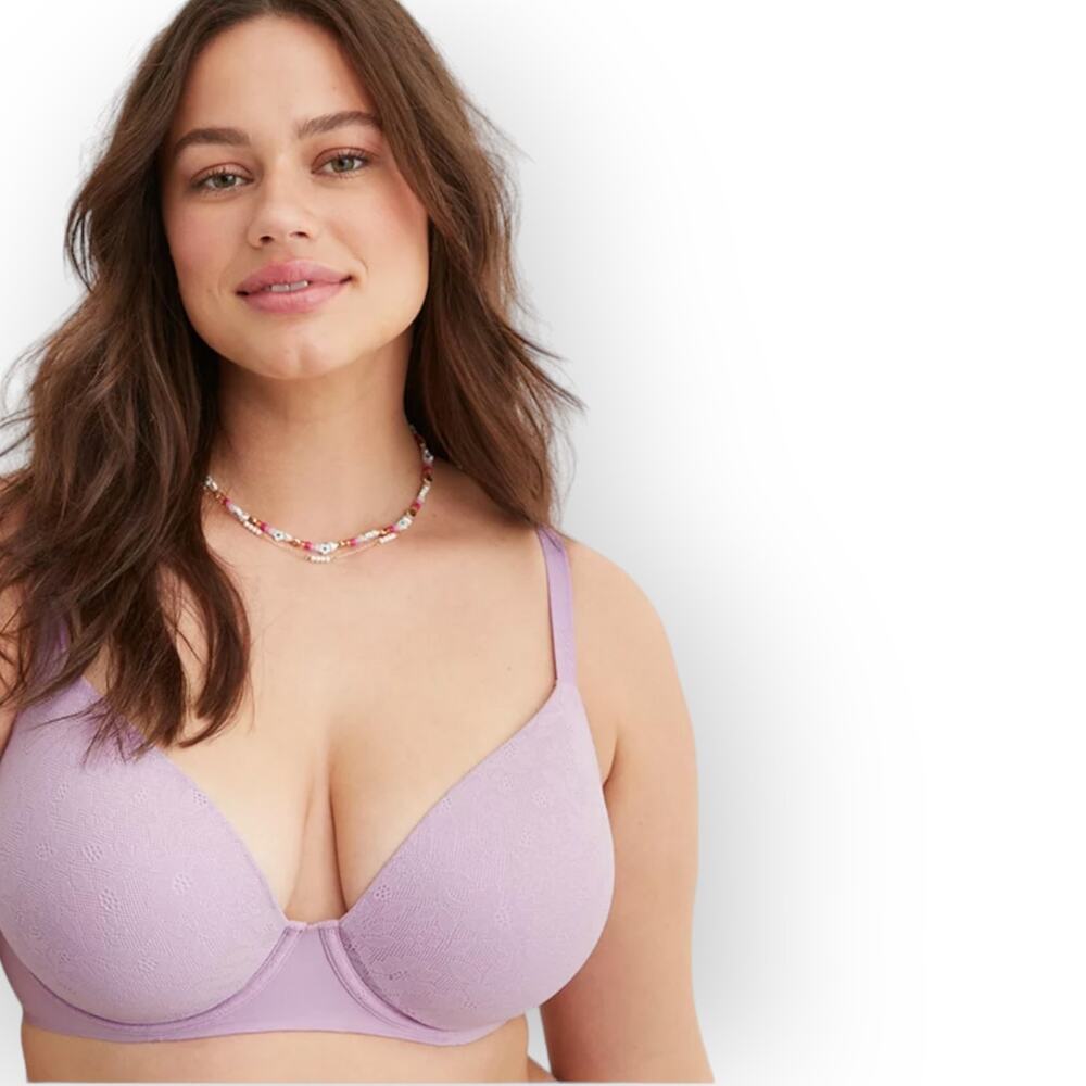 Aeri SMOOTHEZ Pull On Push Up Bra 34B NWT Lavender TikTok Pastel Smooth Comfy